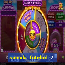 sumula futebol 7 society excel